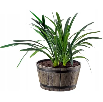 Květináč Květináč plast hnědý Kadax 50 cm x 50 cm x 28 cm