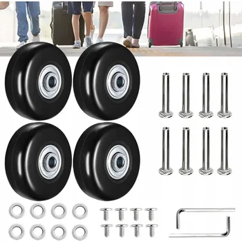 Cestovní taška SADA KOLEČEK PRO KUFRY ZAVAZADLA 4 KS 50mm