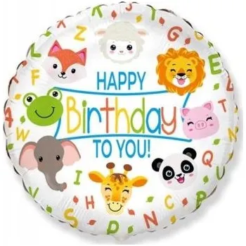 Balónek Fóliový balónek Happy Birthday To You kulatý