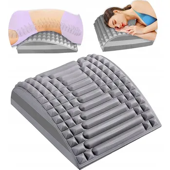 ROZCIAGACZ SZYI I PLECOW MASAZER KREGOSLUPA ŠEDÝ RELAXAČNÍ DRŽENÍ TĚLA