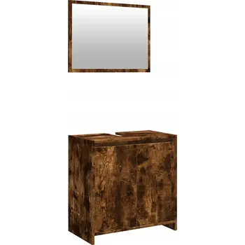 Koupelnový nábytek 2dílná sada koupelnového nábytku, kouřový dub