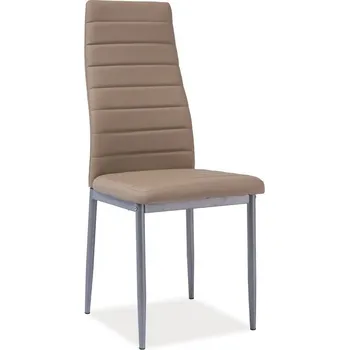 Jídelní židle Jídelní čalouněná židle H-261 Bis tmavě béžová/alu