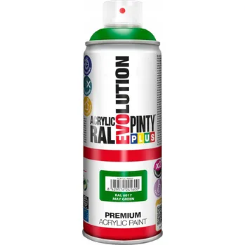 Barva ve spreji Akrylový lak ve vysokém lesku RAL 6017 Májová zeleň PintyPlus 400 ml