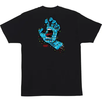 Pánské oblečení santa cruz Pánské triko stranger things screaming lights heavyweight t-shirt black