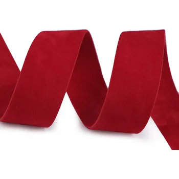 Stuha Semišová stuha velvet oboustranná šíře 25 mm