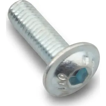 Šroub Šroub s půlkulatou hlavou s nákružkem imbus M6x20, zn