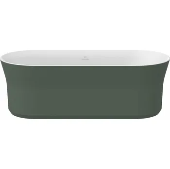 Vana RAVAK Vana Ravak Ypsilon 180x80 oválná akrylátová volně stojící, grey green/bílá, krytka odtoku bílá, XC00100052 XC00100052