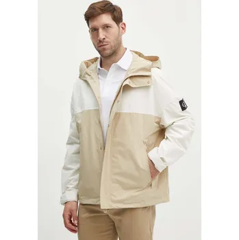 Pánská větrovka Bunda Calvin Klein Jeans J30J325588 béžová 80X, vel. M
