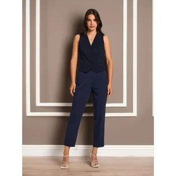 Sinsay - Cigaretové kalhoty - námořnická modrá - 671BA-59X - 671BA-59X-XXS-1