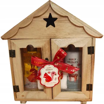 Kosmetická sada GLOSS HAPPY HOLIDAYS Dárková sada VANILKA A LIMETKOVÝ KVAIT + DOMEČEK