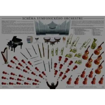 Plakát - Schéma symfonického orchestru