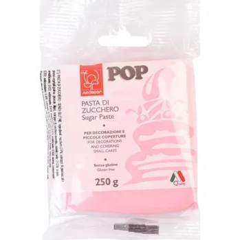 Jedlá dekorace na dort Cukrová hmota pro skládání a jednoduché figurky dekorací RŮŽOVÁ Modecor 250 g