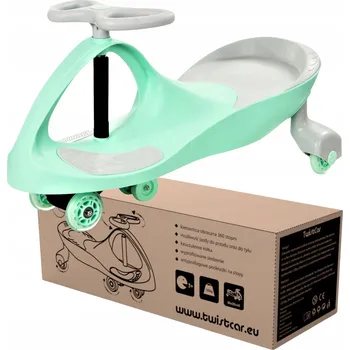 Odrážedlo Odrážedlo Twistcar Pastelove zeleno-šedé