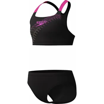 Dámské plavky Speedo Medely Logo dvoudílné plavky - 0 - černá - 152