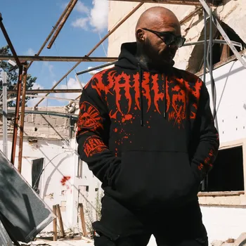 Pánské oblečení Pánská mikina Yakuza Bloodz Oversized 25009 black velikost: M