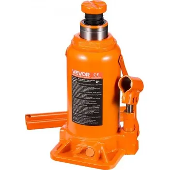 zvedák Hydraulický zvedák VEVOR, nosnost 20 tun (44092 liber), rozsah zdvihu 225–435 mm, svařovaný zvedák pro vysoké zatížení pro automobily, SUV, pickupy, opravy automobilů, bytové výtahy a zemědělské stroje, oranžová