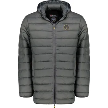 Geographical Norway pánská bunda AMIGOMAP LONG HOOD DB DGREY MEN 233 DARK GREY (WZ5086H/GN-GRIS FONCÉ) L