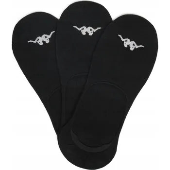 Pánské ponožky Kappa kotníkové ponožky unisex černá KR_LOST_SS25 (3-PACK