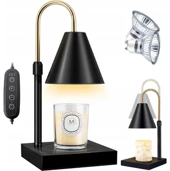 Lampička LAMPA NA ROZPOUŠTĚNÍ VOSKU 50W OHŘÍVAČ SVÍČEK S ČASOVAČEM A 4 ÚROVNĚMI JASU