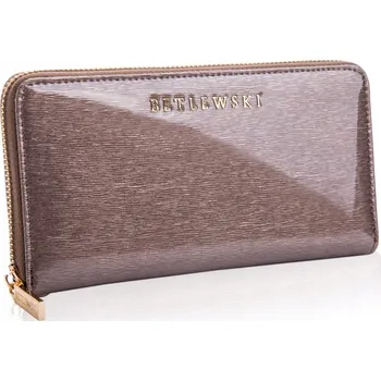Peněženka Betlewski peněženka z pravé kůže šedá - dámská