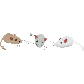 Hračka pro kočku Trixie Myší škola na kartě 5cm [24ks]