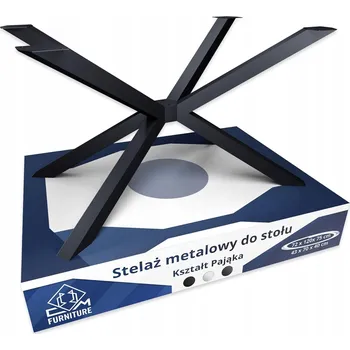 Kovová noha, kovový rám, podnoží pro stůl, psací stůl, pavouk, loft, základna antracit