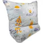 Brotex Krepové dětské povlečení 140x200, 70x90cm Vesmírné UFO