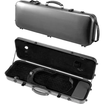 Smyčcový nástroj Vevor Pouzdro na housle 4/4 přenosné, kompozitní uhlíkové vlákno černé