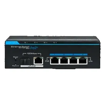 Switch Switch PoE pro IP kamery, 4xPoE+, 6 portů FE, 48 VDC