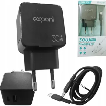 RYCHLÁ SÍŤOVÁ NABÍJEČKA 30W PRO TELEFON 2xUSB QUICK CHARGE + KABEL