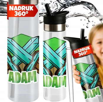 Láhev TERMOSKA ŠKOLNÍ LÁHEV LAHEV NA PITÍ NA VODU PRO DĚTI PIXELY HRA PIXELY 2