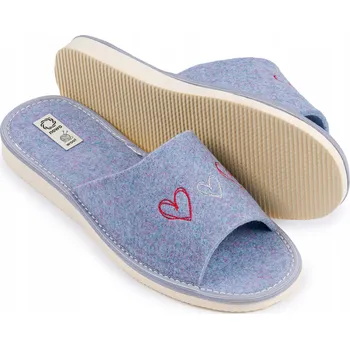 Dámské pantofle Dámské Pantofle , Sandále přírodní Plst , Polský výrobek NOWO 41
