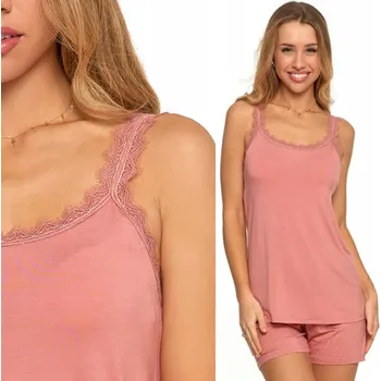 Dámské noční prádlo Moraj dámské pyžamo z bambusového vlákna, růžové, velikost 3XL