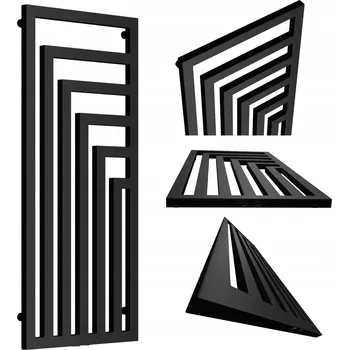 Radiátor Koupelnový radiátor vodní Pro-Term 570 W 520 x 1000 mm černý