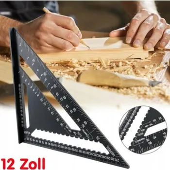 Úhloměr ÚHELNÍK TRUHLÁŘSKÝ TESAŘSKÝ HLINÍKOVÝ 12" STAVEBNÍ MĚŘIDLO