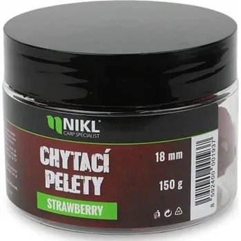 Karel Nikl Hookbait Pellet Jahoda 18mm 150g - pelety na háček
