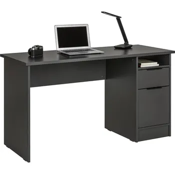 Psací stůl Antracitový psací stůl Parks 137 x 55 55 x 76 x 137 MDF, polyethylen