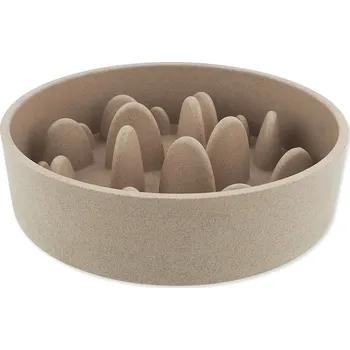 Miska pro psa Miska Dog Fantasy proti hltání EcoStyle béžová 21 cm, 1350 ml