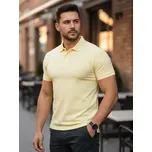 Pánské POLO triko VSB LEE v pastelově-žluté barvě, VELIKOST 5XL