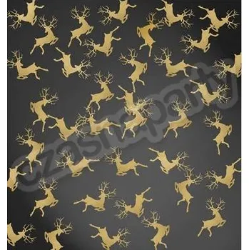 Konfeta KONFETY PAPÍROVÉ ZLATÉ SOBY 20 KS VÁNOCE VÁNOČNÍ DEKORACE