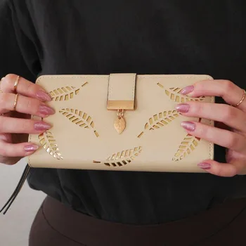 Peněženka Dámská peněženka s peříčkem - béžová