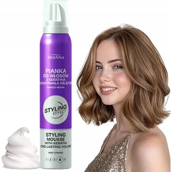 Stylingový přípravek Joanna Styling Effect pěna na vlasy Extra silná s keratinem 150 ml