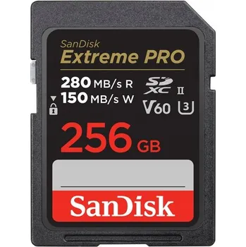 Paměťová karta Paměťová karta SanDisk Extreme PRO SDXC 256GB 280/150 U3 V60