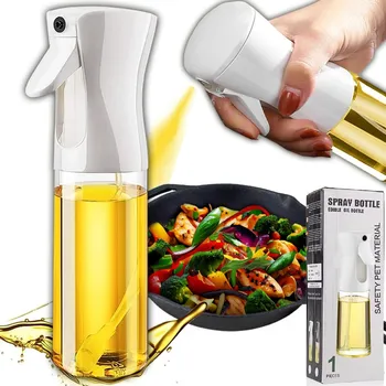 Nádoba na olej a ocet Rozprašovač na olivový olej Dávkovač Ve Spreji 200 Ml Skleněná láhev na olej ocet
