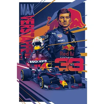 PUZZLE Personalizované puzzle Max Verstappen Red Bull F1 Dárek 252 dílků, formát A3 #9