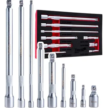 Gola sada Prodlužovací nástavce 1/4", 3/8", 1/2", CrV, sada 9 ks - TVARDY
