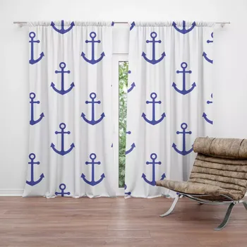 Závěs Sablio Závěs Modré kotvy: 2ks 140x250cm