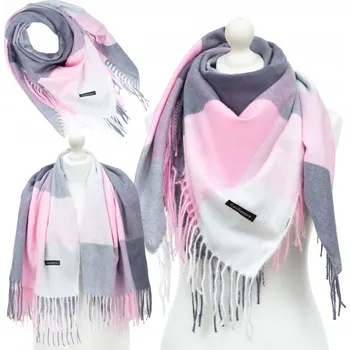 Šála Velká Dámská Kašmírová Šála Teplá Kostkovaná Pléd Kašmír