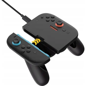 Herní konzole NEWZEROL Nabíječka ovladačů pro Nintendo Switch, 2 nabíjecí stanice