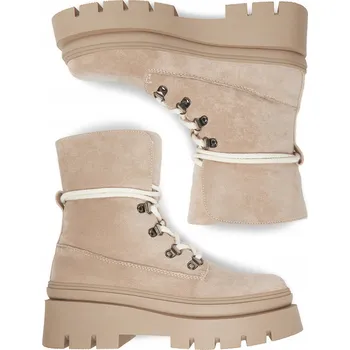 Dámské kozačky Deezee dámské kotníkové boty béžové 60063-5